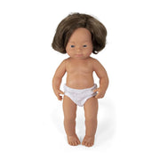 Miniland Educational Anatomically Correct 15" Baby Doll, Down Syndrome Caucasian Girl