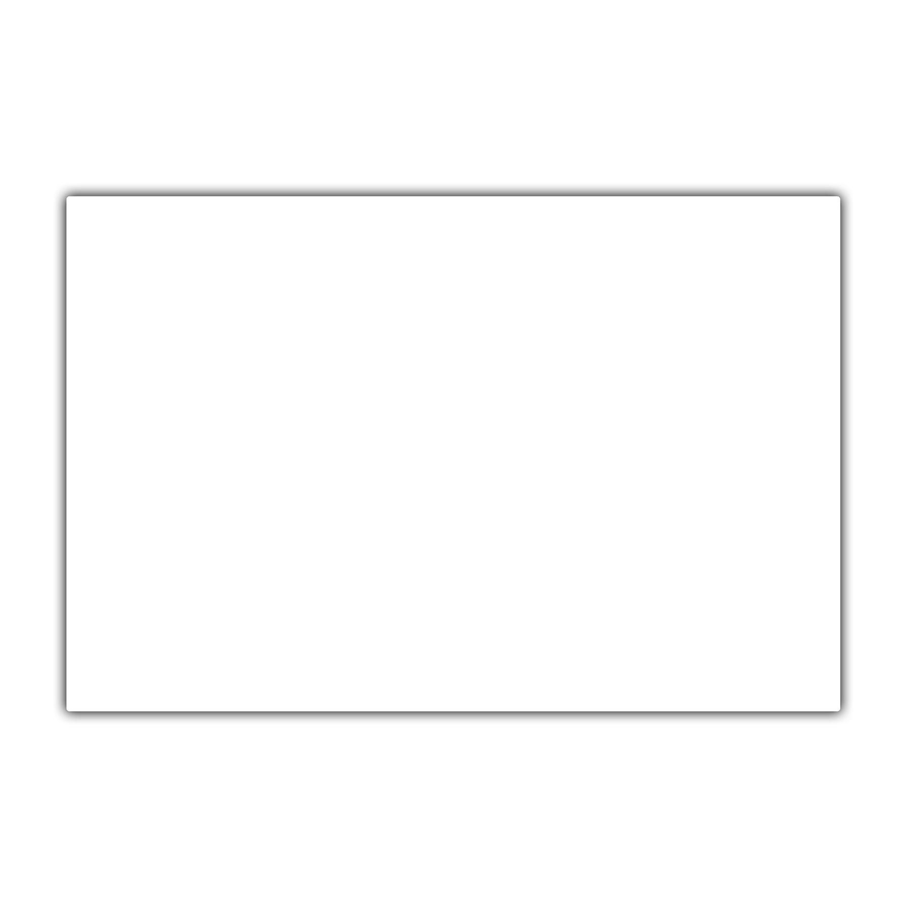 Index Cards, 4" x 6", White, Unruled, Pack of 50