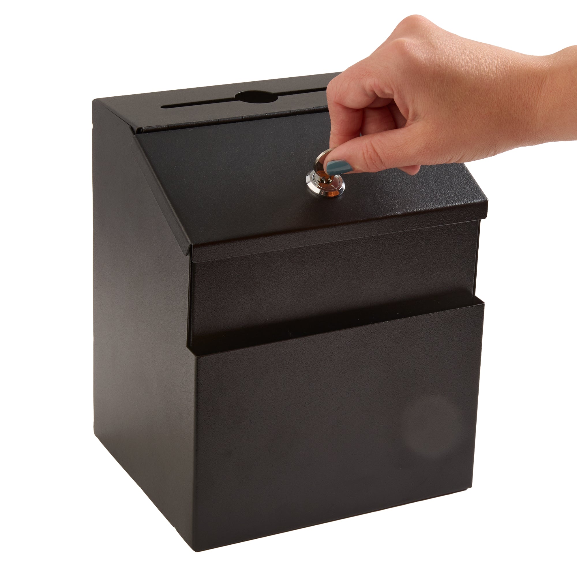 Suggestion Box Steel Blk