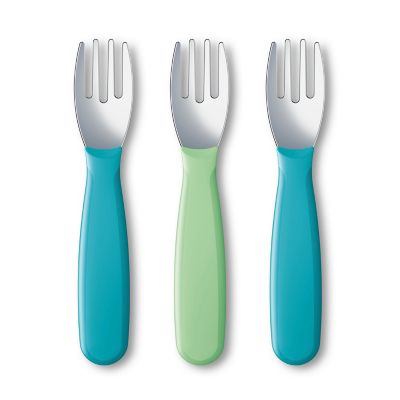 NUK Kid Cutlery Forks Green/Teal