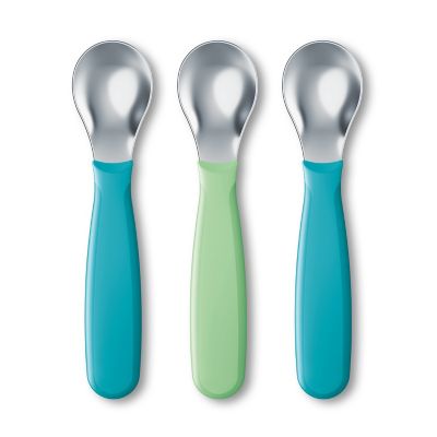 NUK Cutlery Toddler Baby Spoon  BPA Free  3 Pack  Neutral