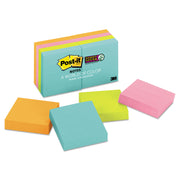 Post-it Super Sticky Notes, Supernova Neons Color Collection, 2" x 2", 720 Multicolor Notes, 90 Sheets per Pad, Aqua Splash, Acid Lime, Tropical Pink, Iris Infusion, Self-adhesive, Recyclable, 1 Pack