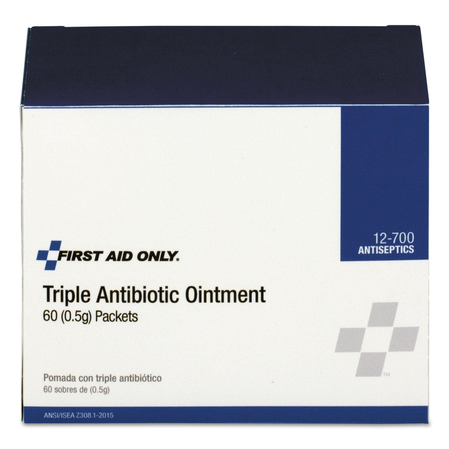 First Aid Only Triple Antibiotic Ointment Packets, 60 Packets per Box