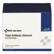 First Aid Only Triple Antibiotic Ointment Packets, 60 Packets per Box
