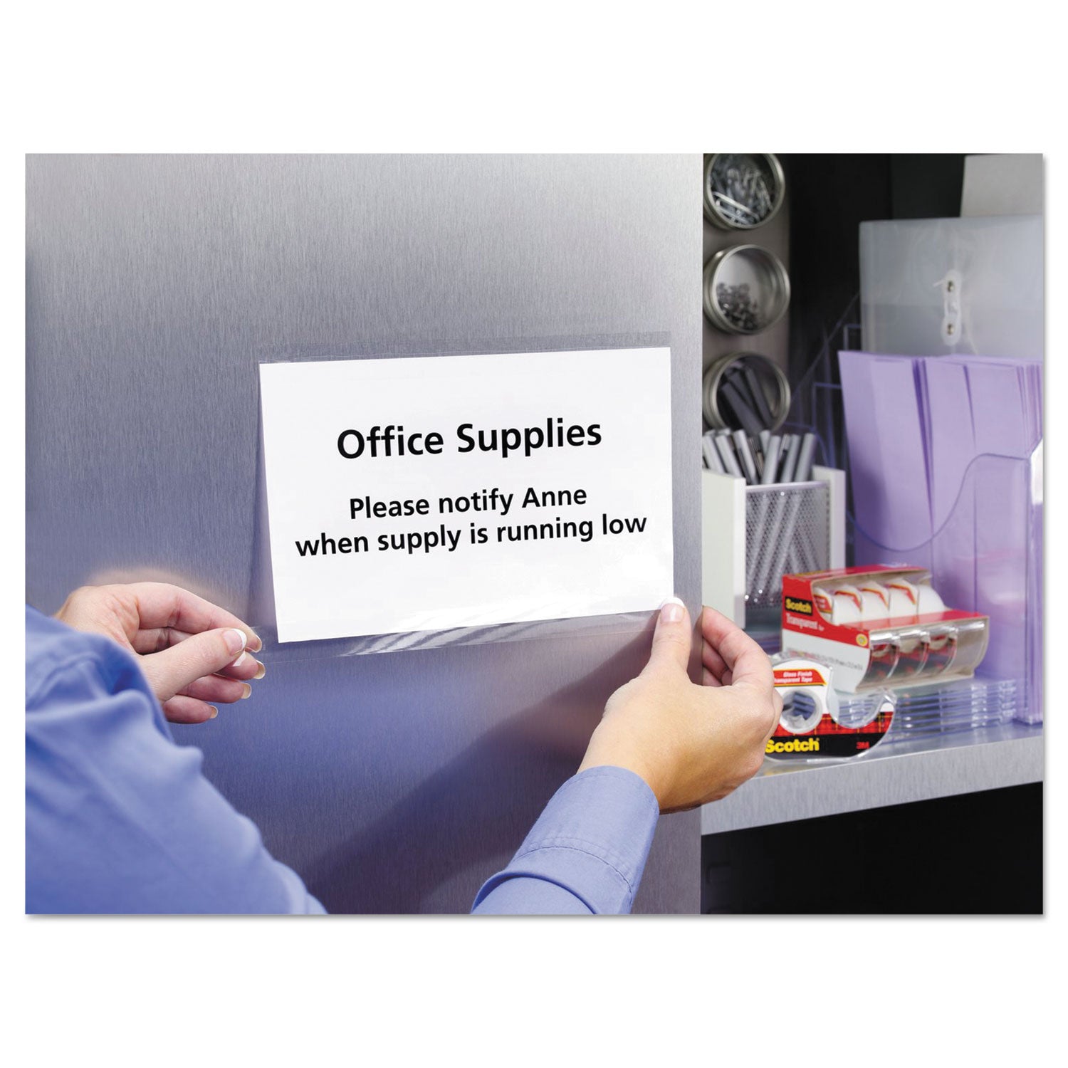 23.61 yd Length x 0.75" Width - 1" Core - Clear - Dispenser Included - Handheld Dispenser - Stain Resistant, Moisture Resistant, Long Lasting - For Sealing, Label Protection, Wrapping, Mending - 1 Pack
