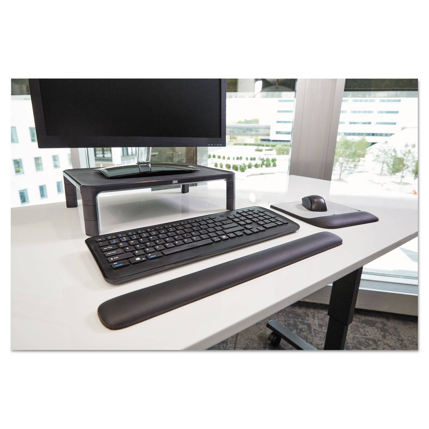 0.70" Height x 8.50" Width x 9" Depth - Black - Gel - 1 Each