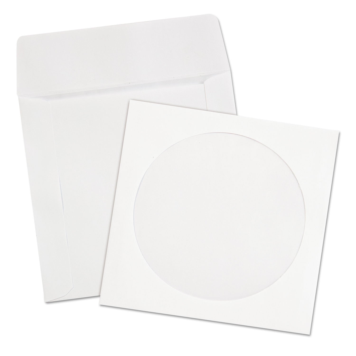 CD/DVD - 5" Width x 5" Length - 24 lb - White - Polypropylene - 250 / Box