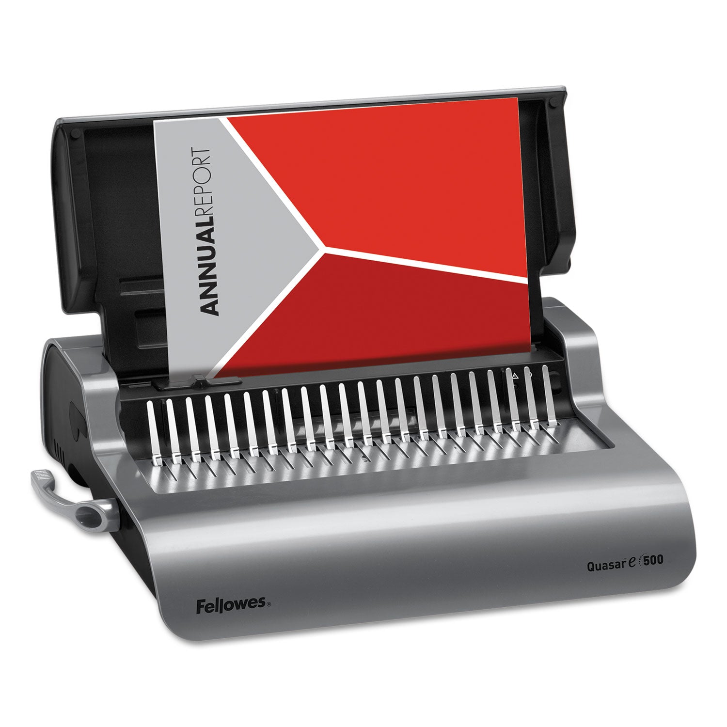 CombBind - 500 Sheet(s) Bind - 25 Punch - 5.1" Height x 16.9" Width x 15.4" Depth - Metallic Silver, Black