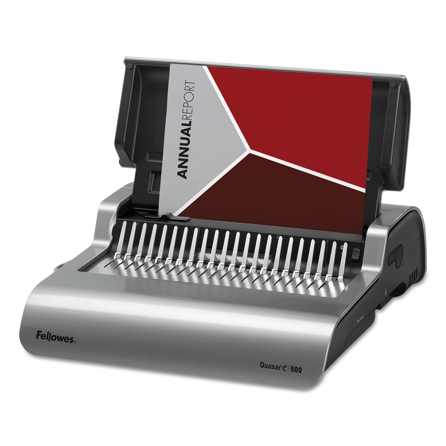 CombBind - 500 Sheet(s) Bind - 25 Punch - 5.1" Height x 16.9" Width x 15.4" Depth - Metallic Silver, Black