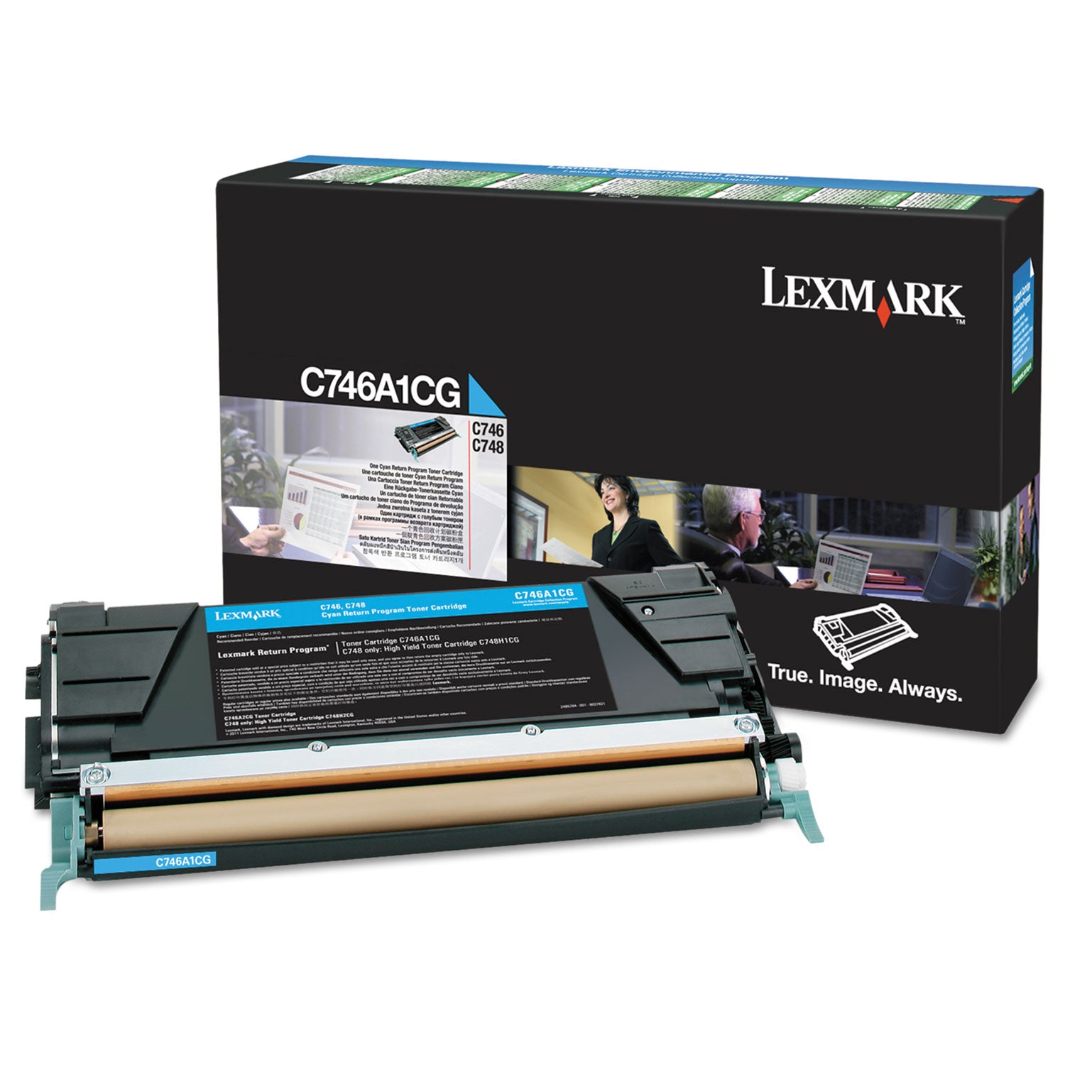 Lexmark Original Standard Yield Laser Toner Cartridge - Cyan - 1 Each - 7000 Pages