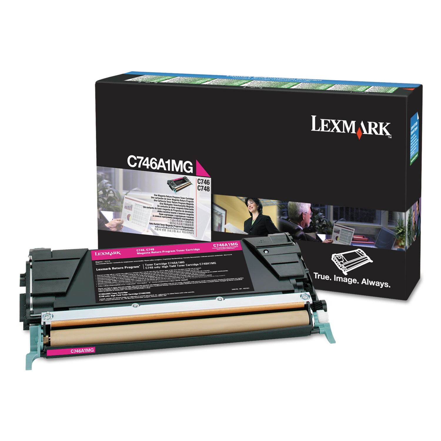 Lexmark Original Standard Yield Laser Toner Cartridge - Magenta - 1 Each - 7000 Pages