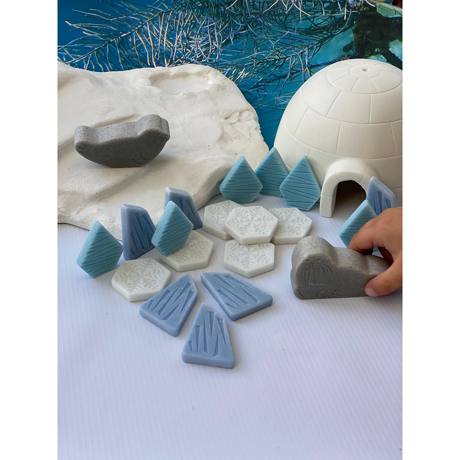 Scenery Stones – Polar Play, Set of 18
