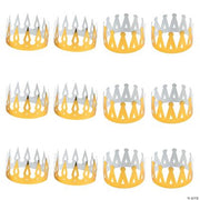 Foil Gold Crowns - 12 Pieces