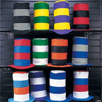 Stovepipe Hat Assortment - 12 Pieces