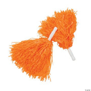 Orange Pom-Poms - 12 Pieces