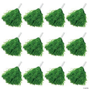 Green Pom-Poms - 12 Pieces