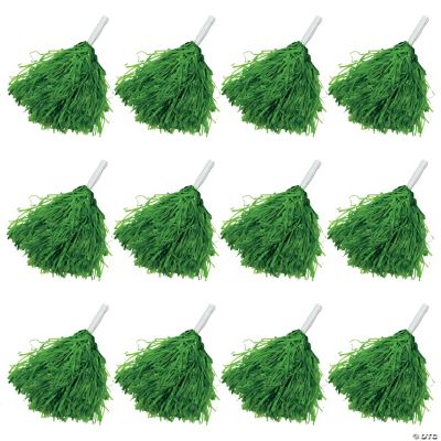 Green Pom-Poms - 12 Pieces