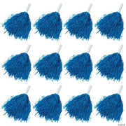 Royal Blue Pom-Poms - 12 Pieces