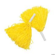 Yellow Pom-Poms - 12 Pieces