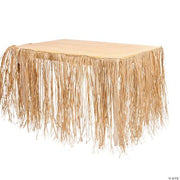 Natural Raffia Table Skirt - 1 Piece