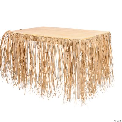 Natural Raffia Table Skirt - 1 Piece