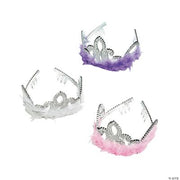 Marabou Tiara - 12 Pieces