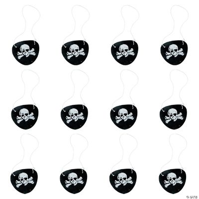 Felt Pirate Eye Patch - 12 Pieces