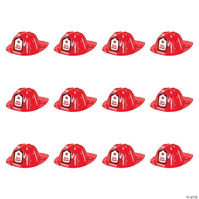 Fire Chief Hats - 12 Pieces