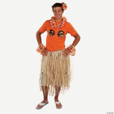 Natural Raffia Adult Hula Skirt - 1 Piece