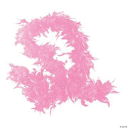 Pink Feather Boa  - 6 Pieces