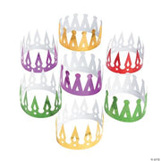 Assorted Color Prism Crowns - 12 Pieces