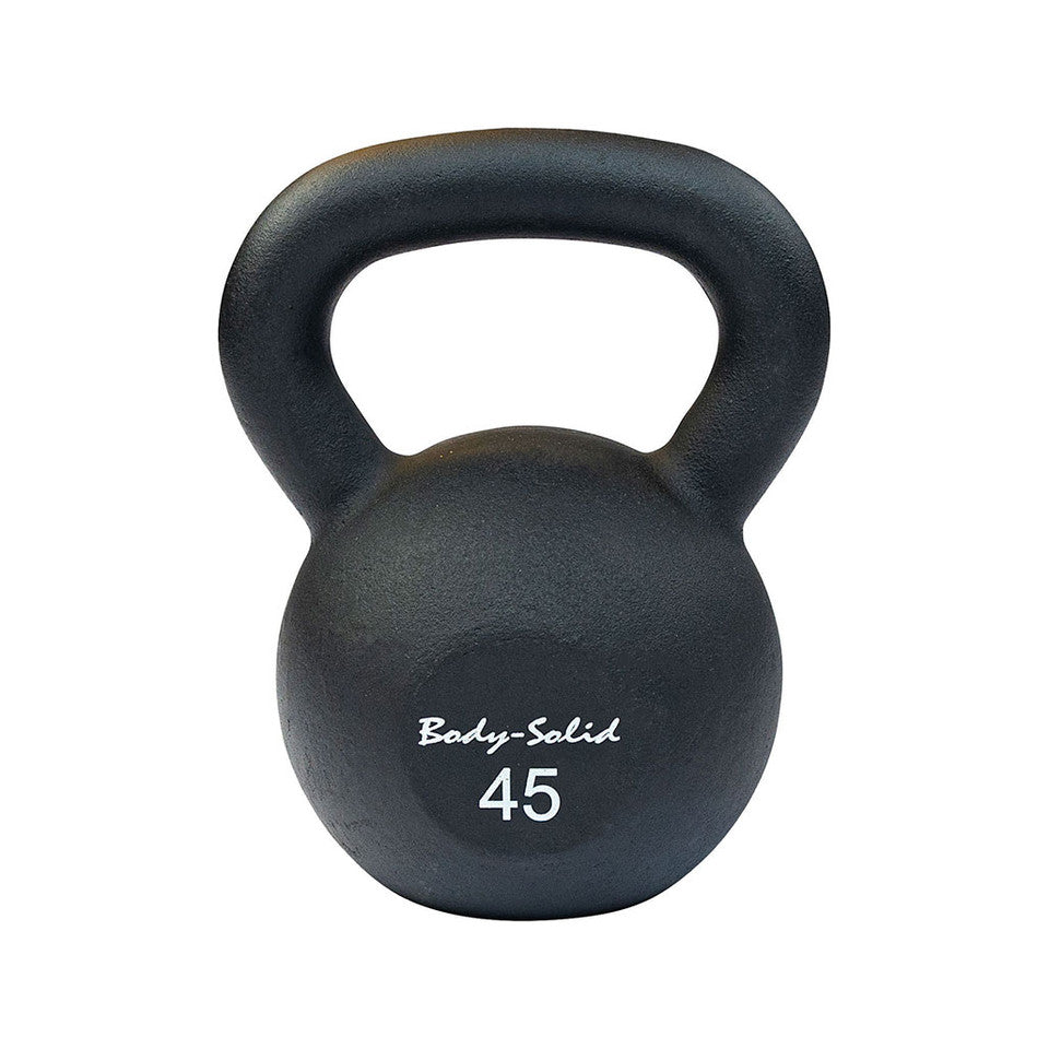 Cast Iron Powder Coated Black Kettle Bell 45Lb