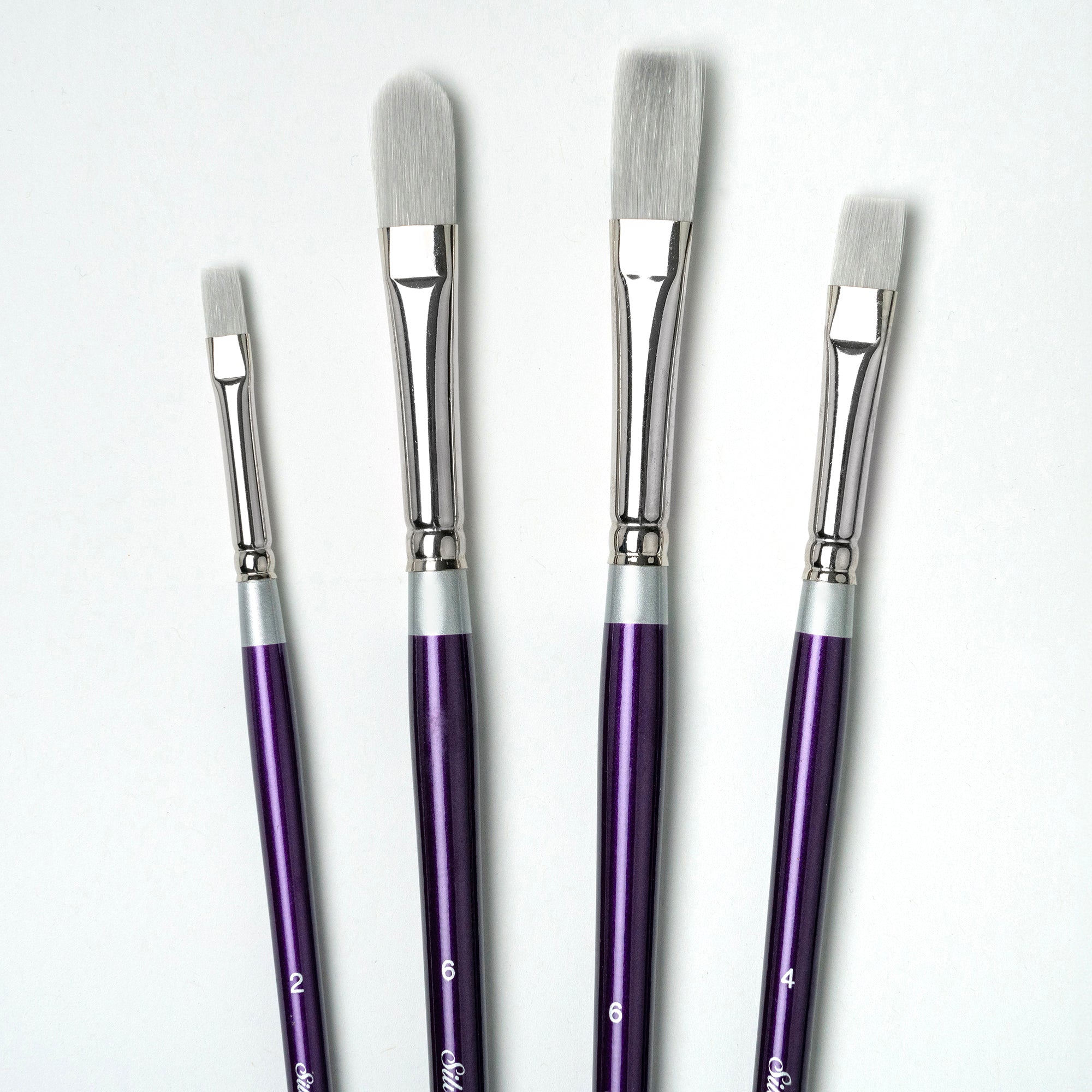 Silver Silk LH 4-Piece Brush Set