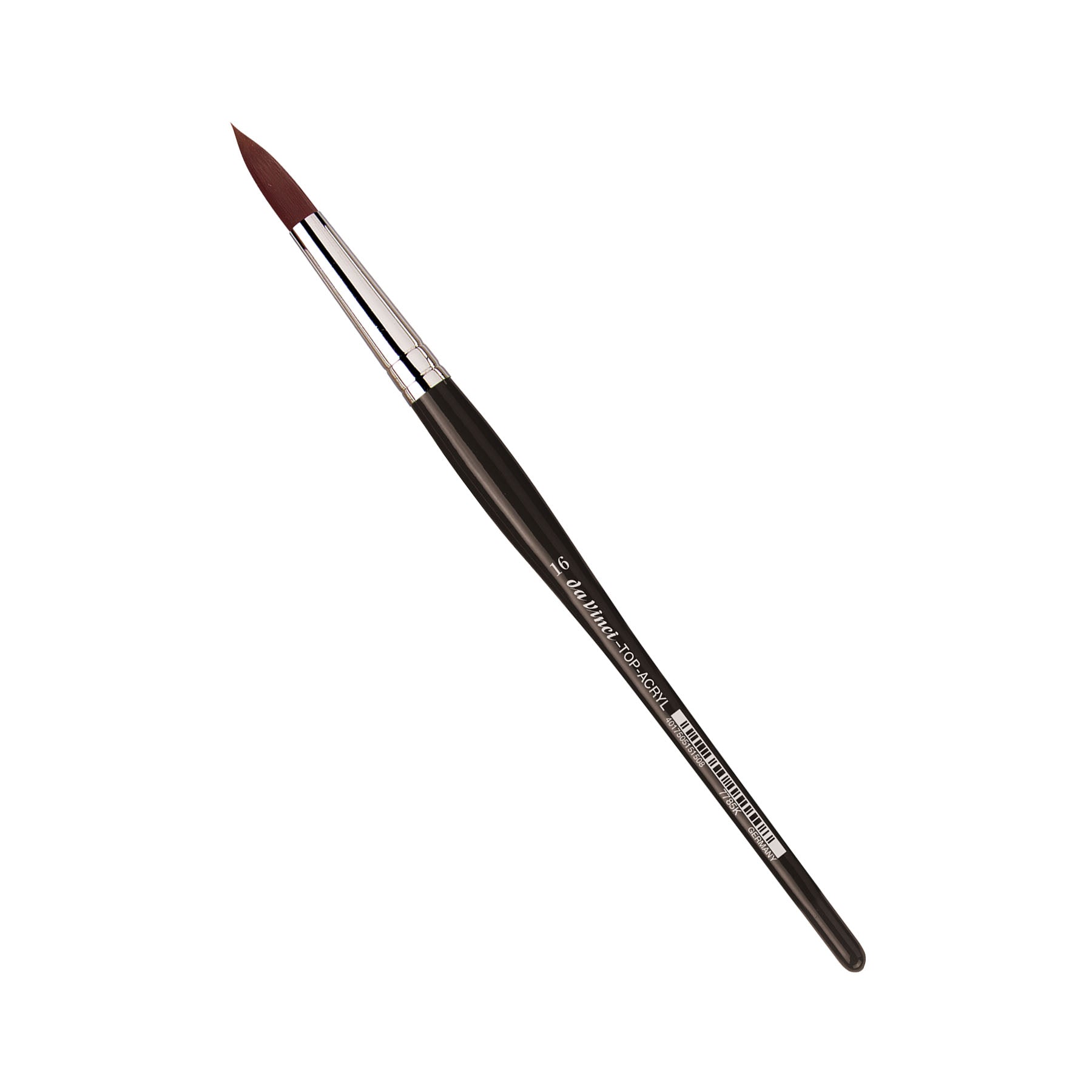 TOP-ACRYL Red-Brown Brush, Synthetic, Acrylic & Oil, Round, Series 7785K, Size 16