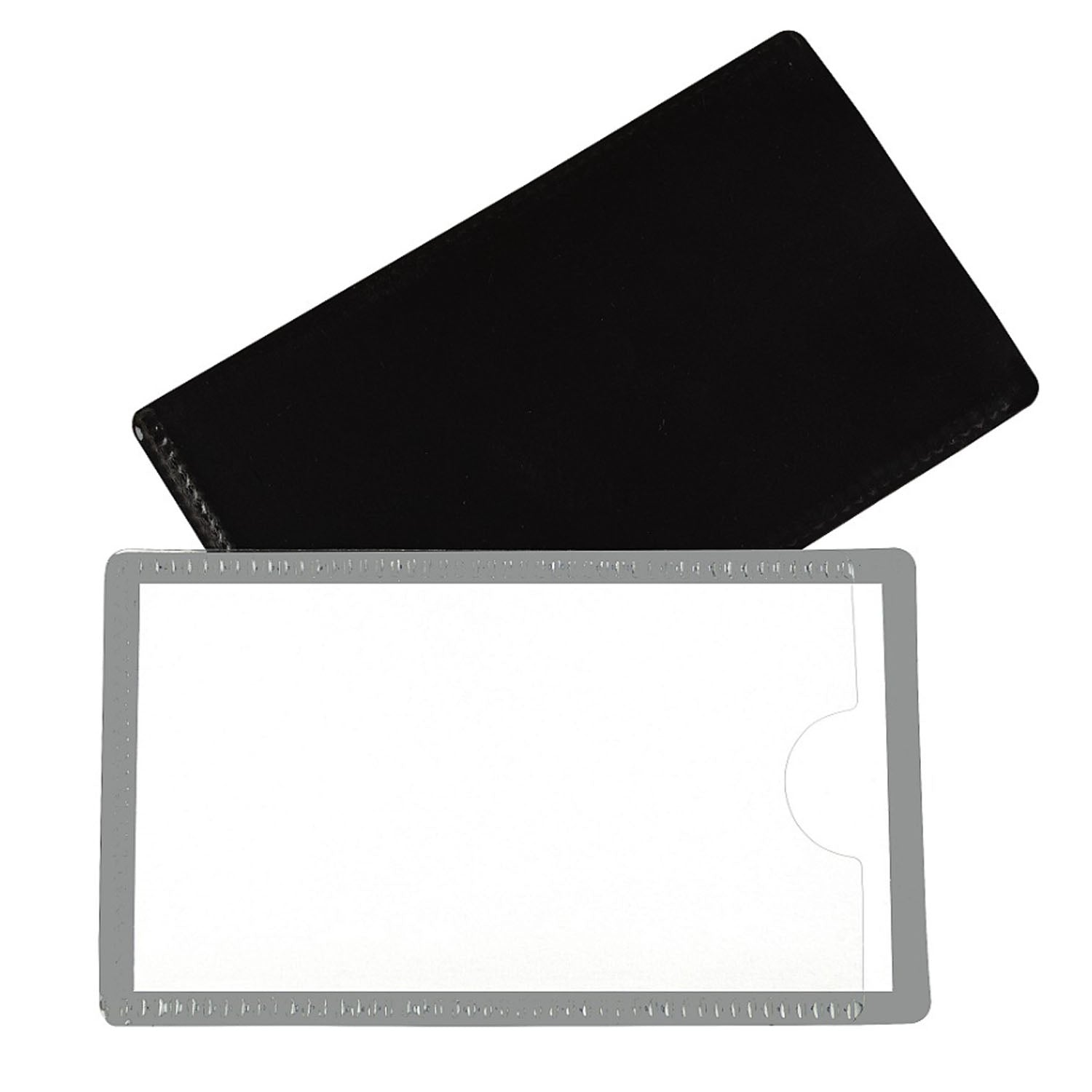 Slap 'N Go Magnetic Holders, Side Load, 4-1/4 x 2-1/2, Gray, Pack of 10