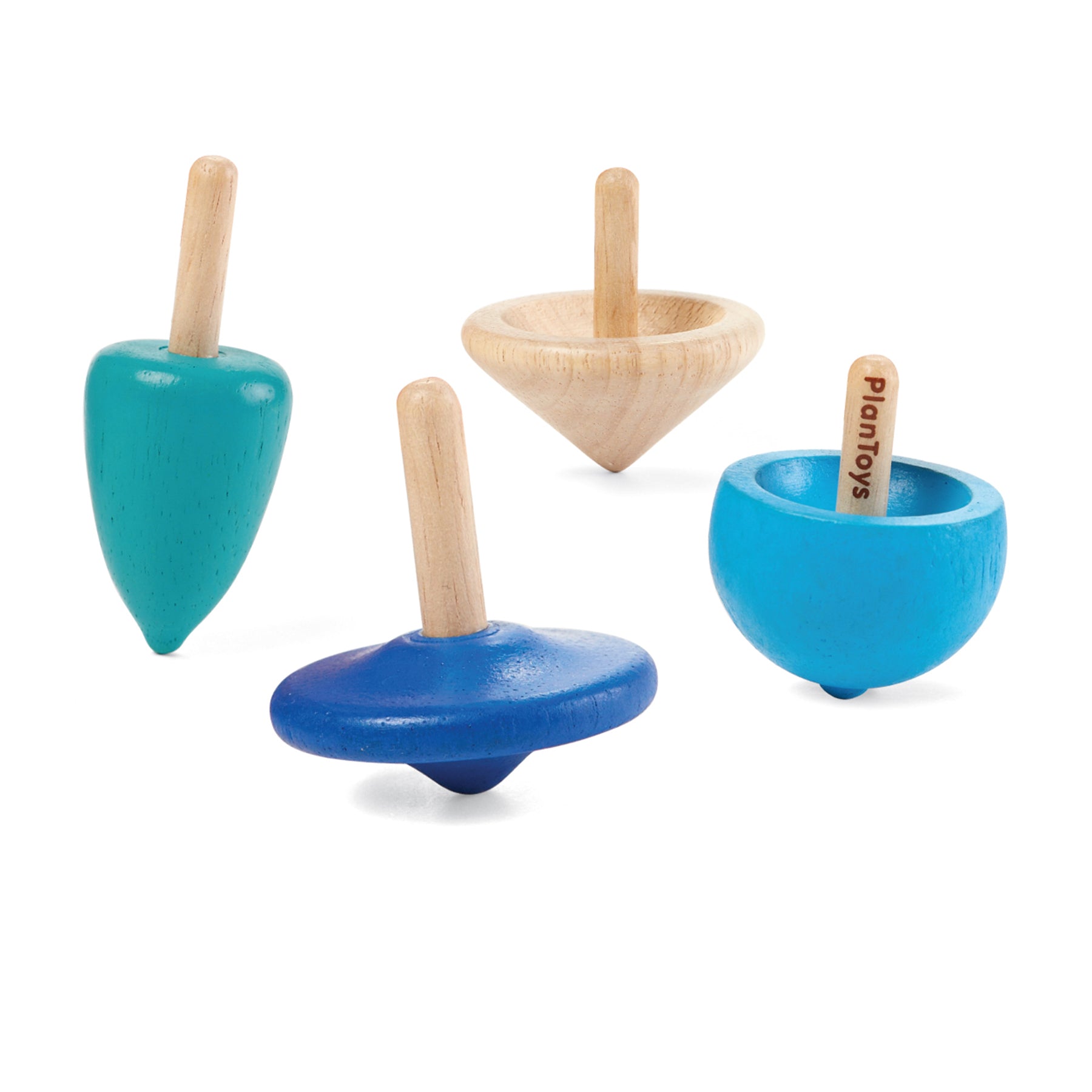 Wooden Mini Spinning Tops
