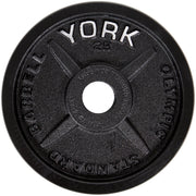 25 LB YORK 2" "Legacy" Cast Iron Precision Milled Olympic Plate
