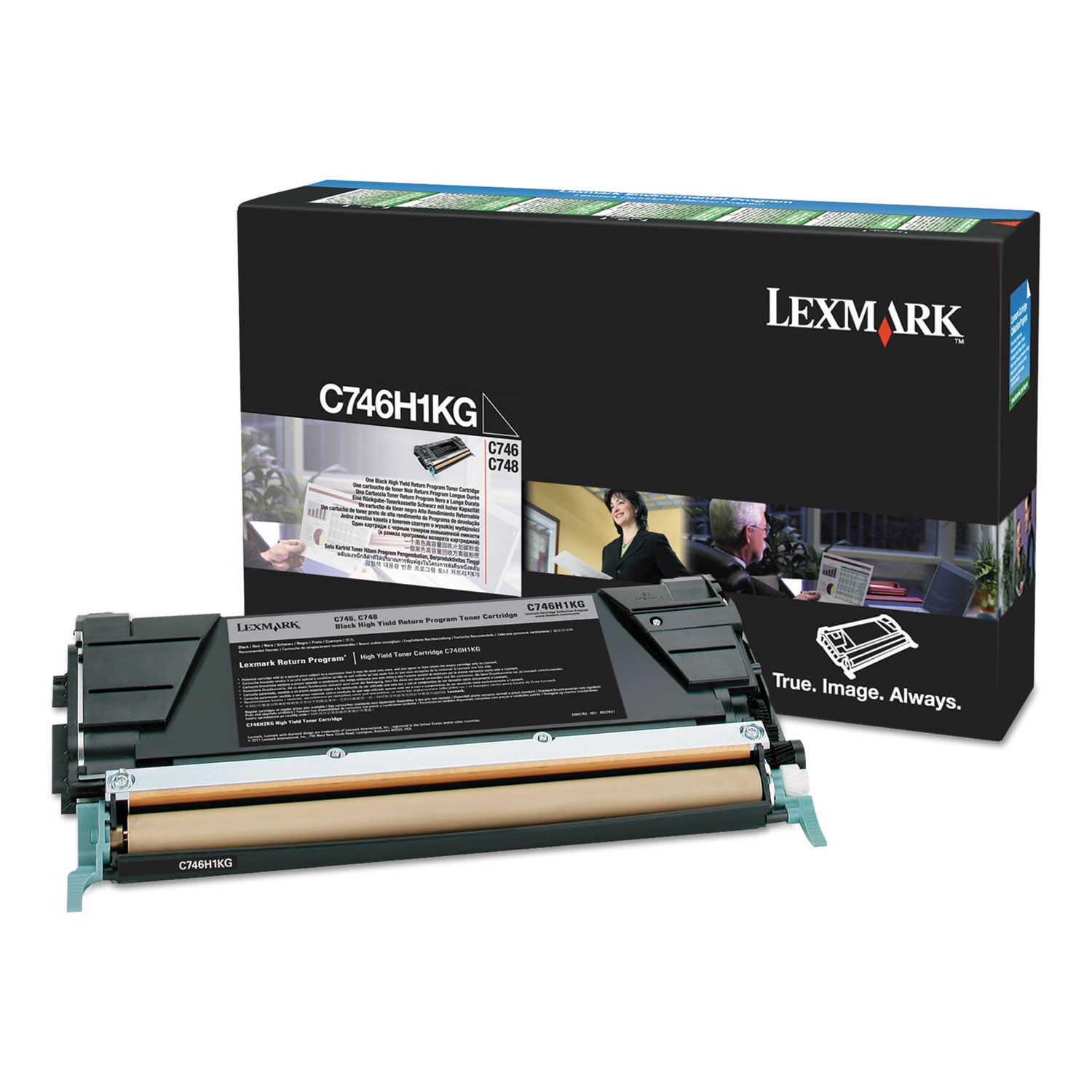 Lexmark Original High Yield Laser Toner Cartridge - Black - 1 Each - 12000 Pages