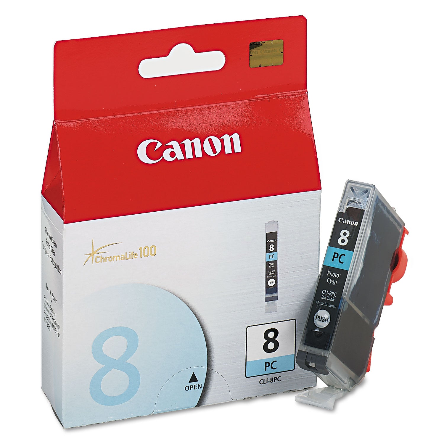 0624b002 (cli-8) Ink, 450 Page-Yield, Photo Cyan
