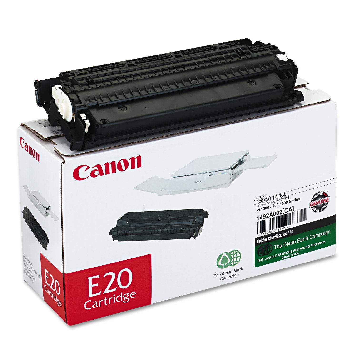 Canon E20 Original Laser Toner Cartridge - Black - 1 Each