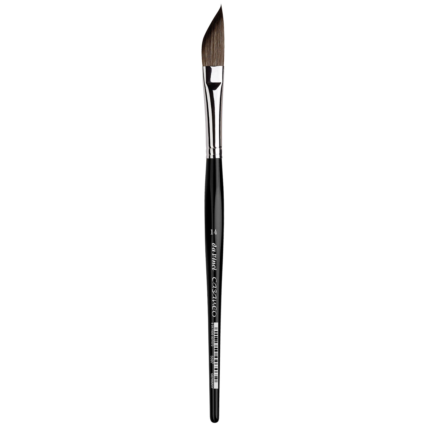 CASANEO Sword Shape, Extra Soft Synthetic, Watercolor & Acrylic, Slant, Series 5597, Size 14