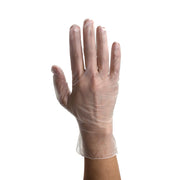 Safe-Touch Vinyl Exam Gloves, Small, Powder-Free, Clear - 100 pcs per Box/10 boxes per Case