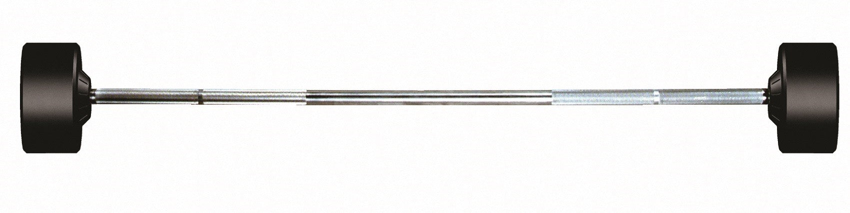 80 LB YORK Rubber Fixed Pro Straight Barbell