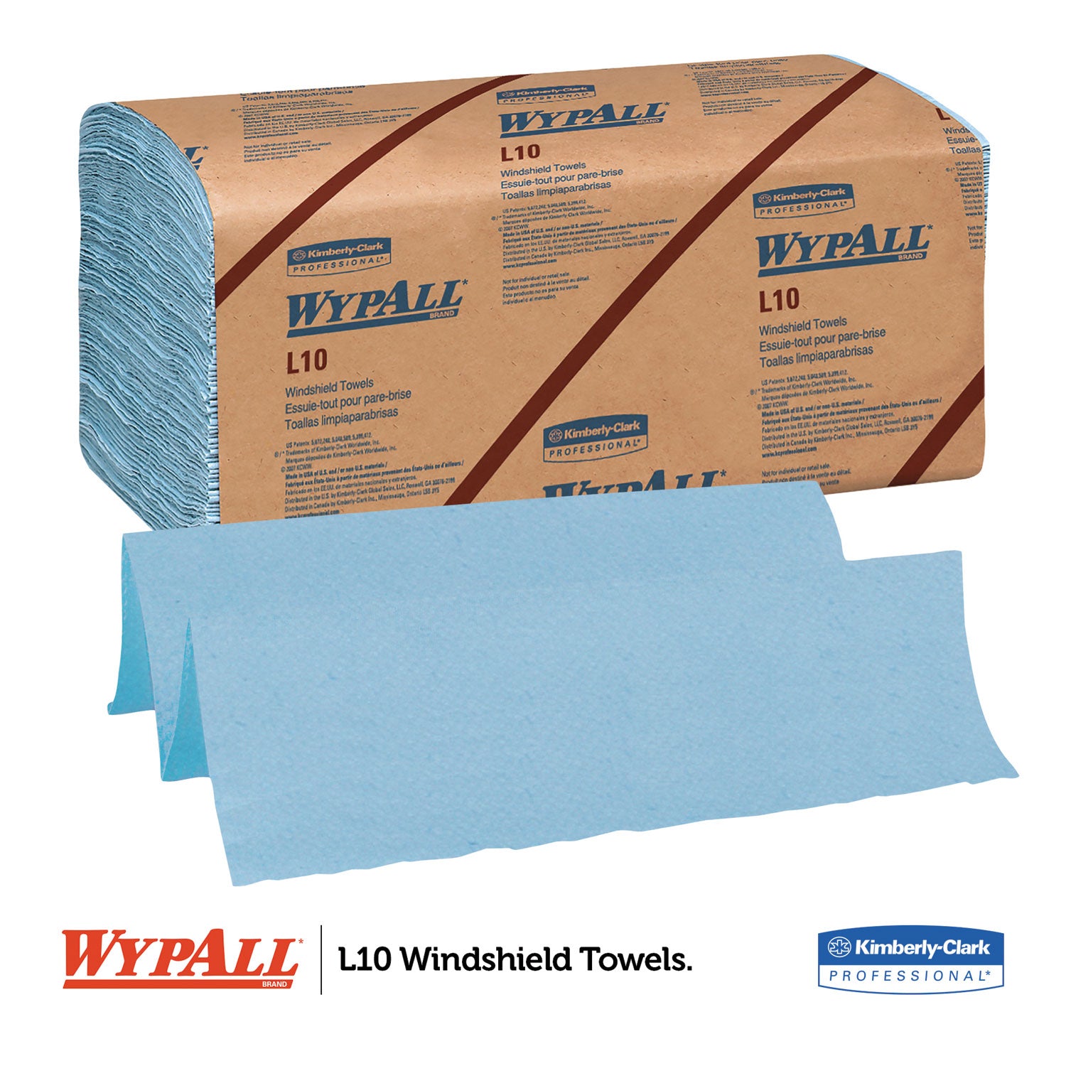2 Ply - 9.30" Width x 10.25" Length - Blue - 140/Pack - 1 Carton