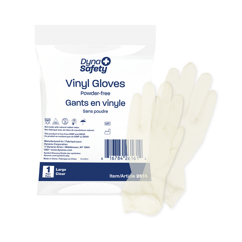 Vinyl Exam Gloves In A Bag, 1 pair per Bag/500 Bags per Case