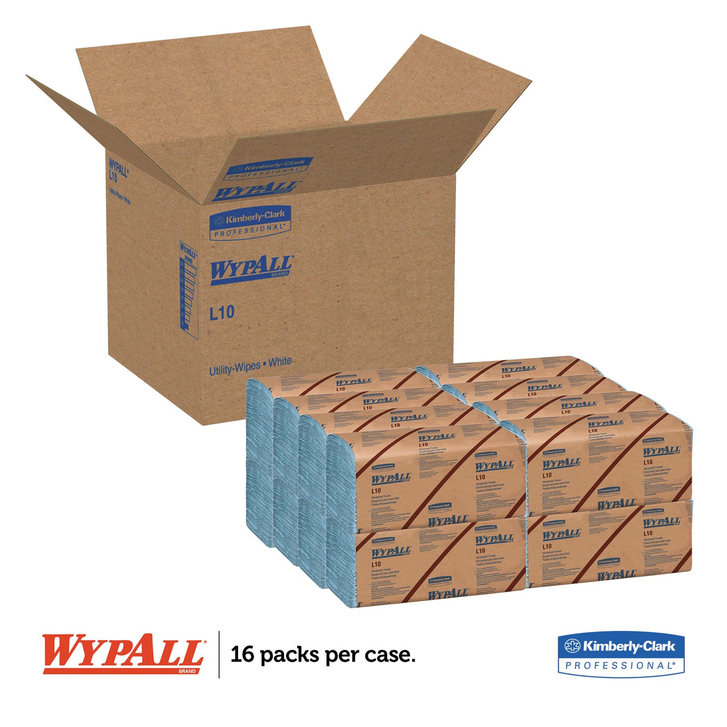 2 Ply - 9.30" Width x 10.25" Length - Blue - 140/Pack - 1 Carton