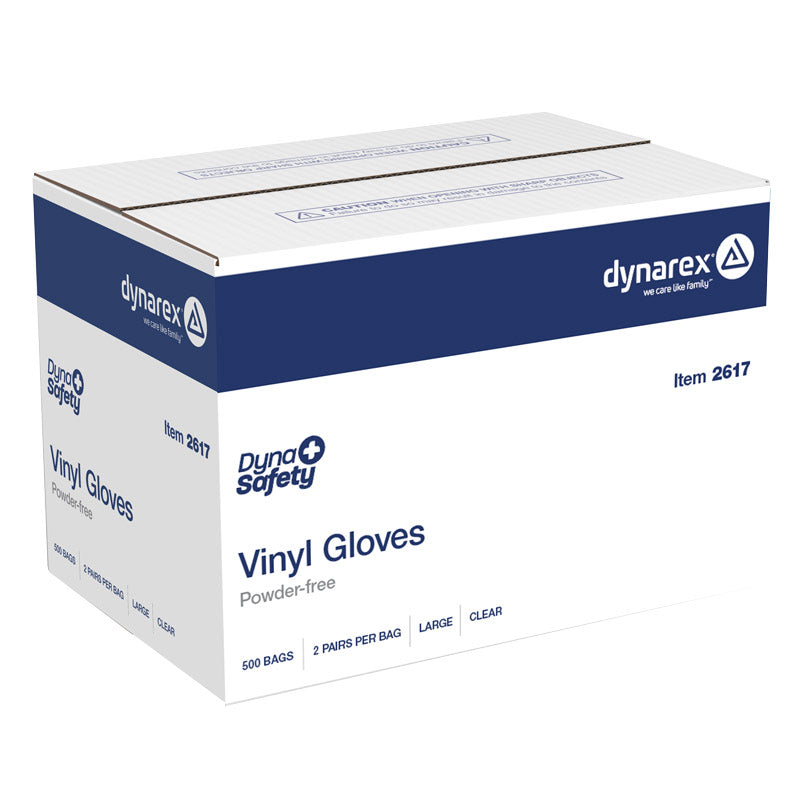 Vinyl Exam Gloves In A Bag, 2 pairs per Bag/500 Bags per Case