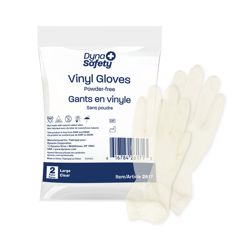 Vinyl Exam Gloves In A Bag, 2 pairs per Bag/500 Bags per Case