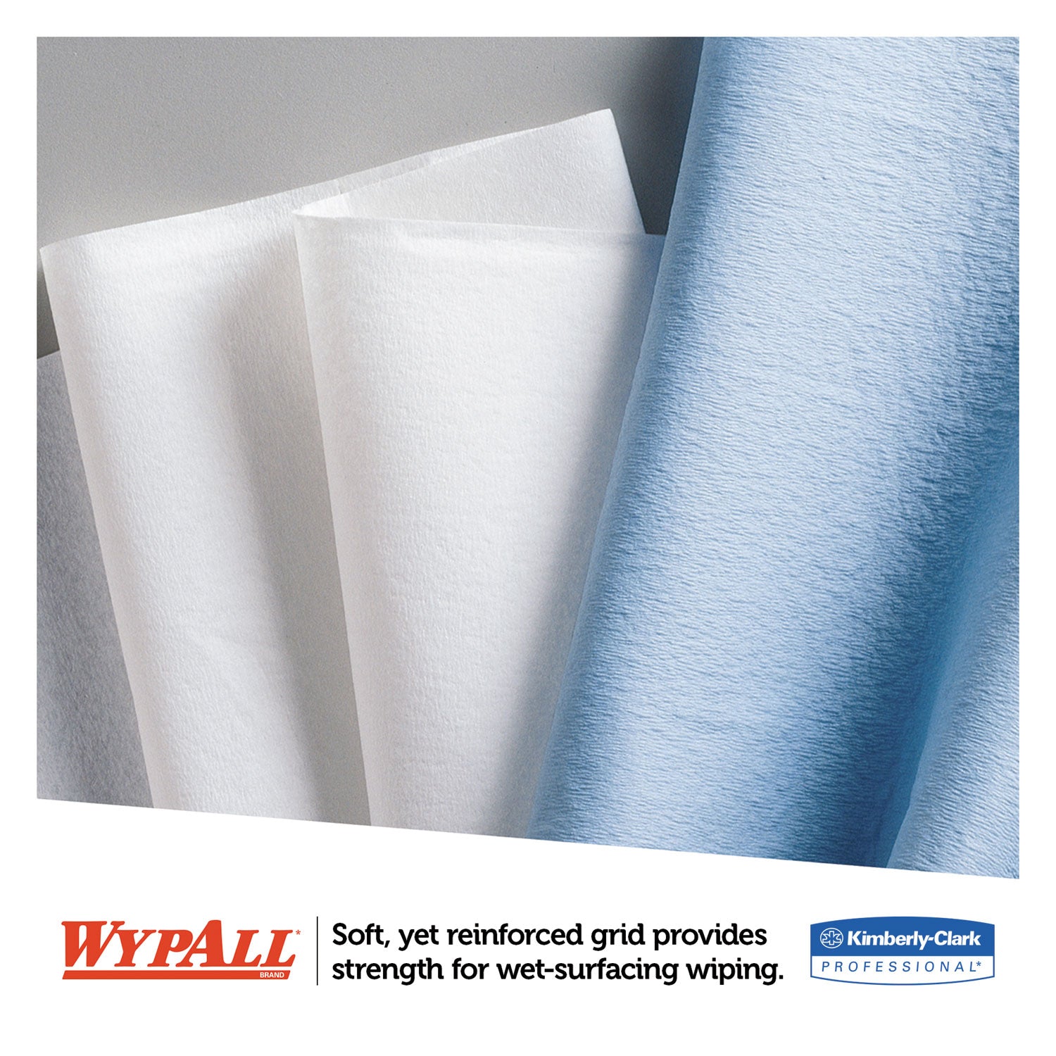 Wypall General Clean L30 Heavy Cleaning Towels - 10" Width x 9.80" Length - White - 120/Box - 1 Carton