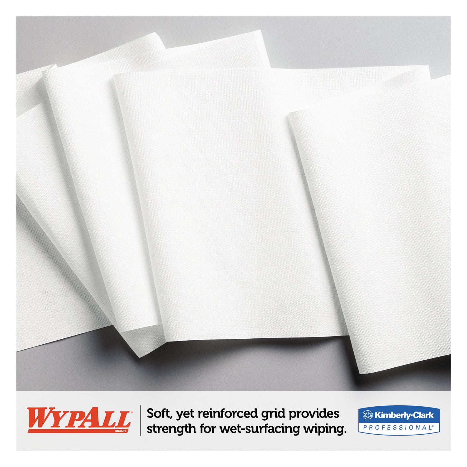 Wypall General Clean L30 Heavy Cleaning Towels, 9.80" x 15.20", 300 Sheets per Roll, White, 1 Carton